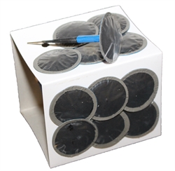 Dæklapper " padehat " Ø48 mm med 6 mm pind pakke med 96 stk