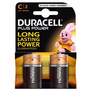 Duracell Batteri Plus Power C - 2 stk.