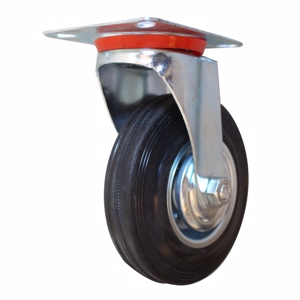 Transporthjul 125 x 40 mm svingbar