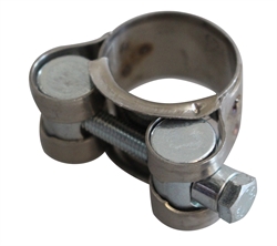 Spændebånd 23 - 25 mm rustfri stål 2 delt