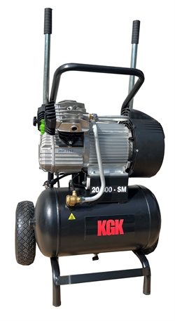 KGK Olieholdig kompressor 3,0 HK - 20 L - Sækkevognsmodel