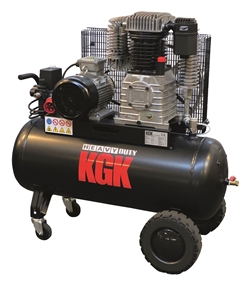 KGK Heavy Duty Kompressor 5,5 HK - 90 L - Langsomtgående