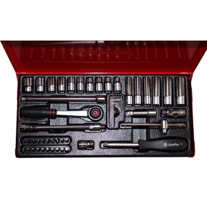 Am-Pro Topnøglesæt 1/4", 48 dele, 4-13 mm