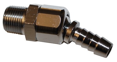 JWL Kuglenippel 3/8" slangestuds x 3/8" udv.